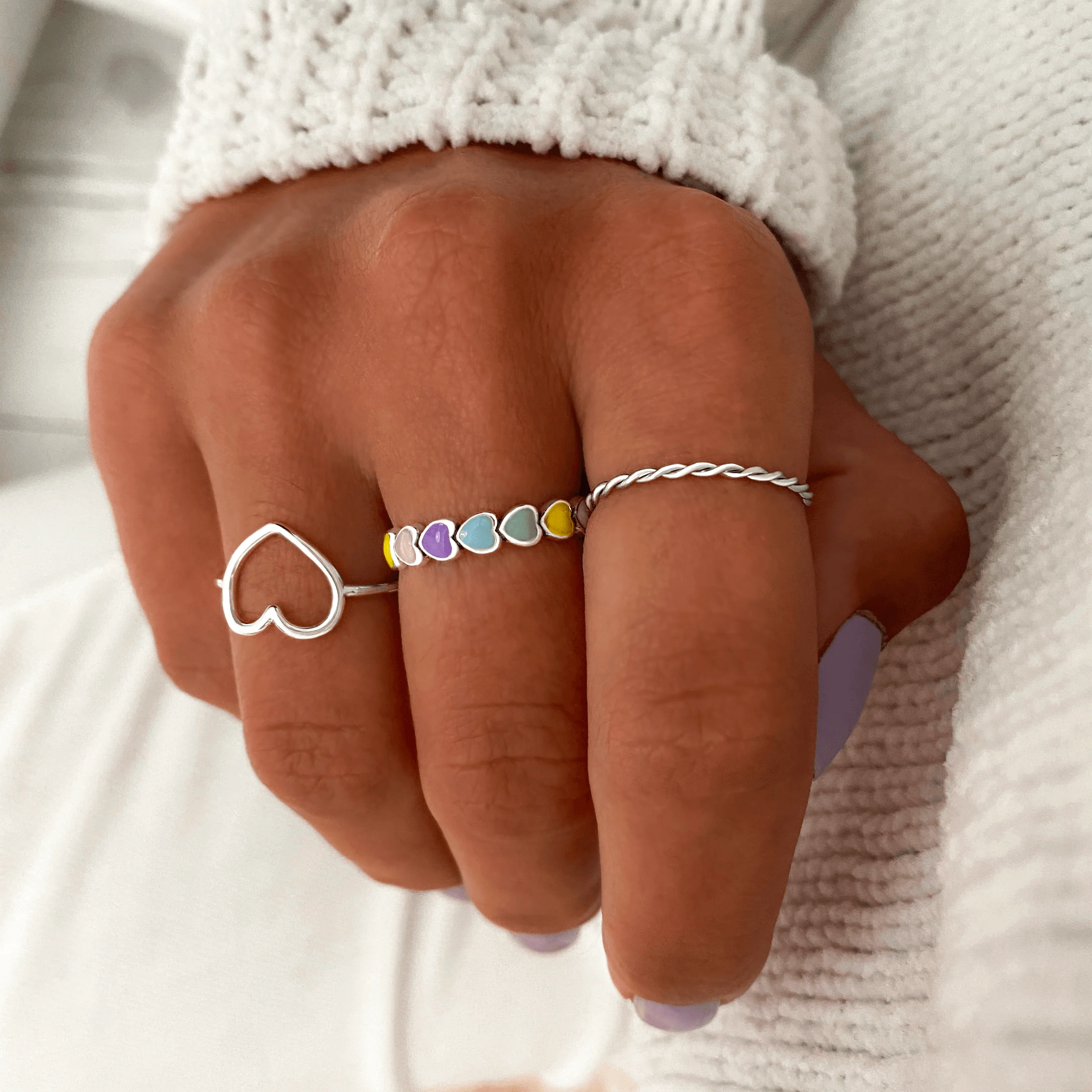 Colourful Hearts Ring - Image 4
