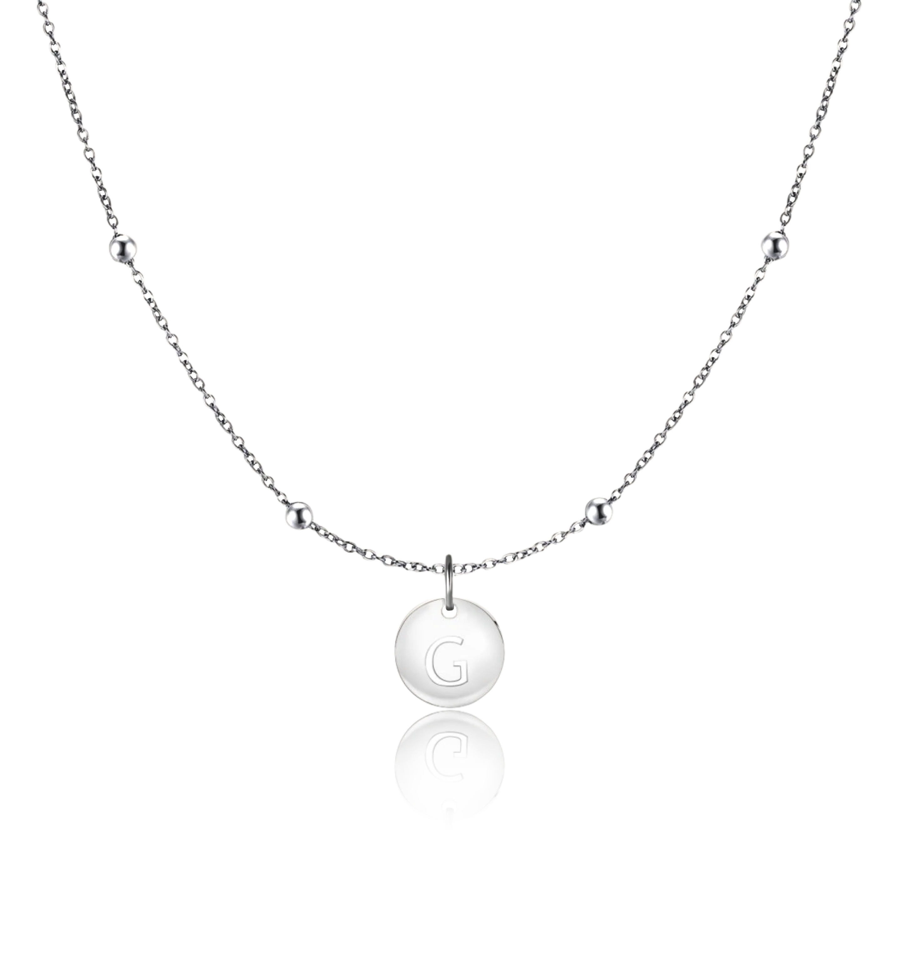 Initial Circle Necklace - Image 11