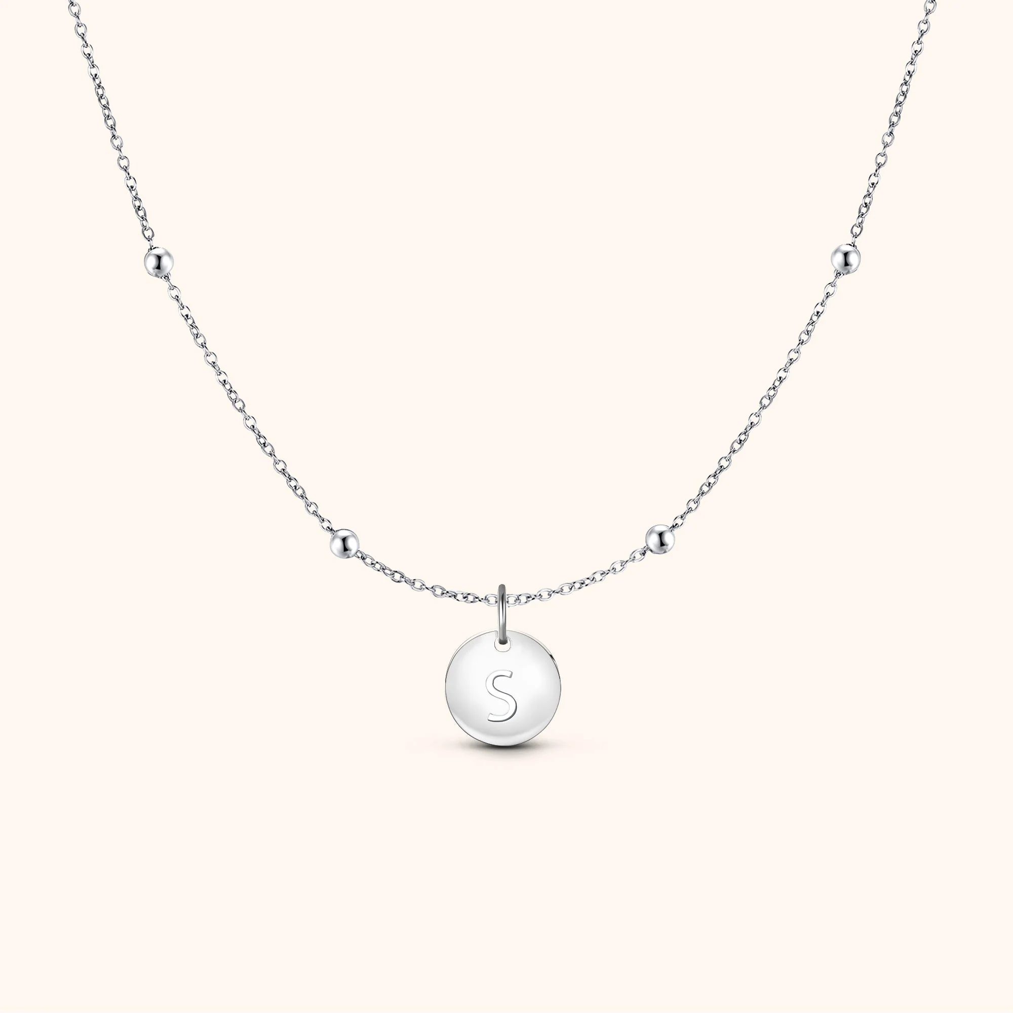 Initial Circle Necklace - Image 21