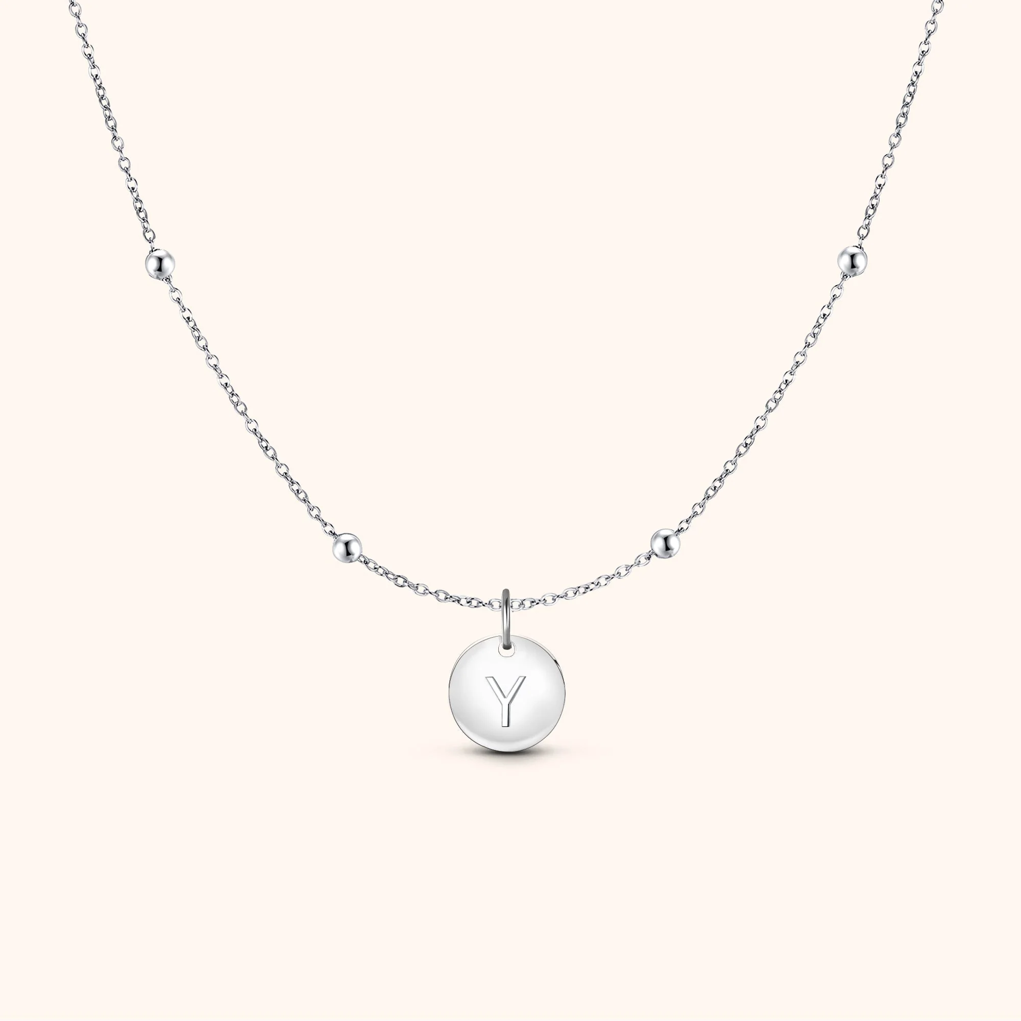 Initial Circle Necklace - Image 24