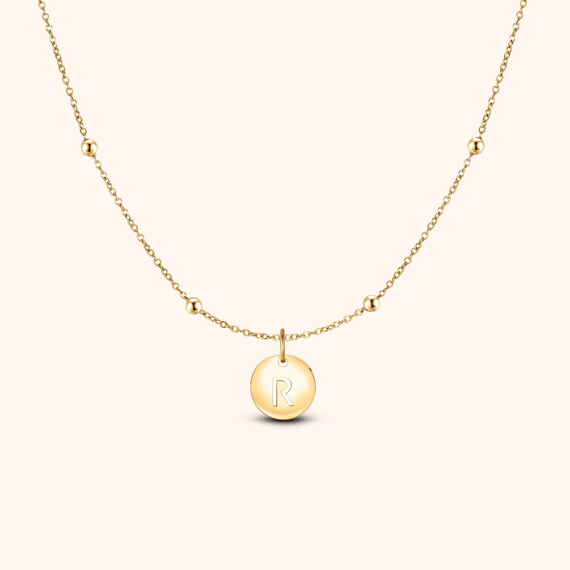 Initial Circle Necklace - Image 41