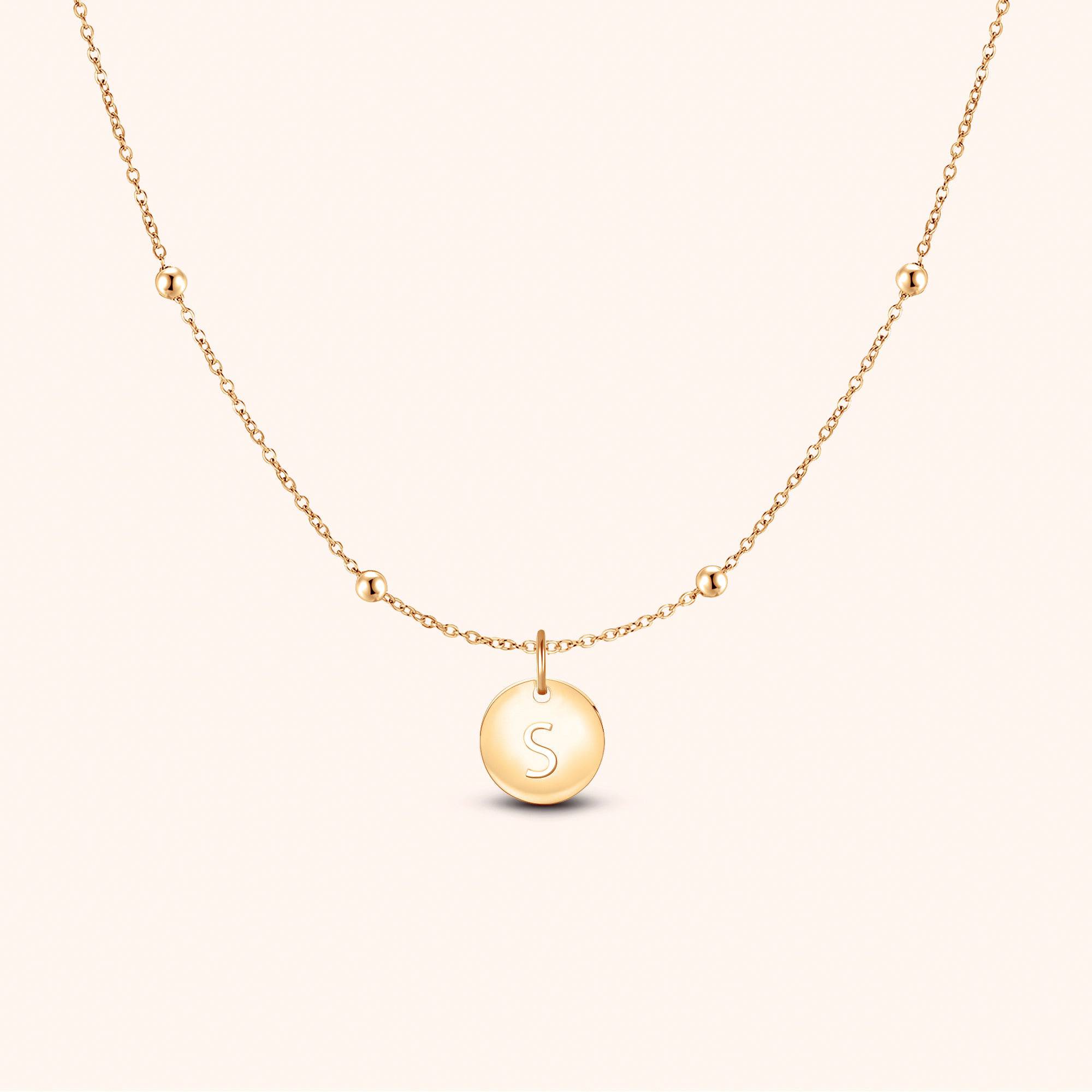 Initial Circle Necklace - Image 42