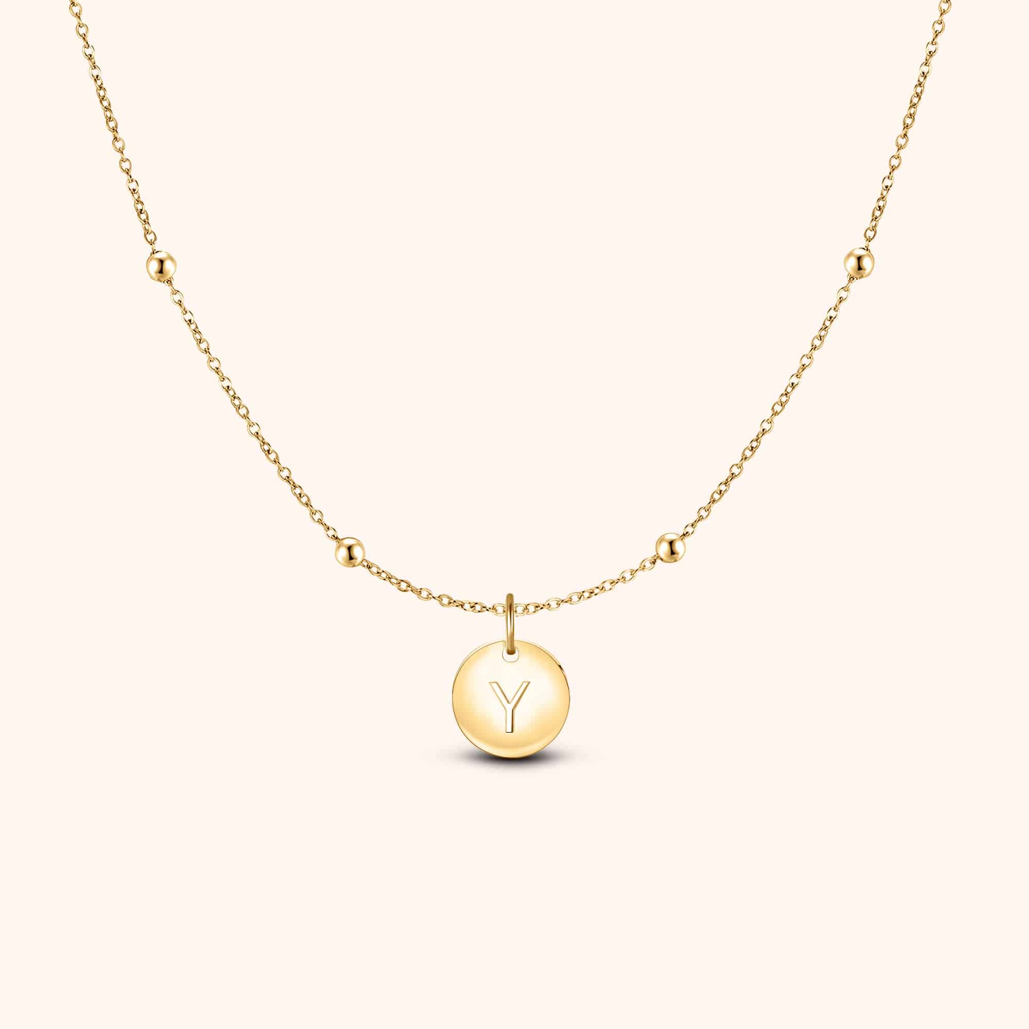 Initial Circle Necklace - Image 45