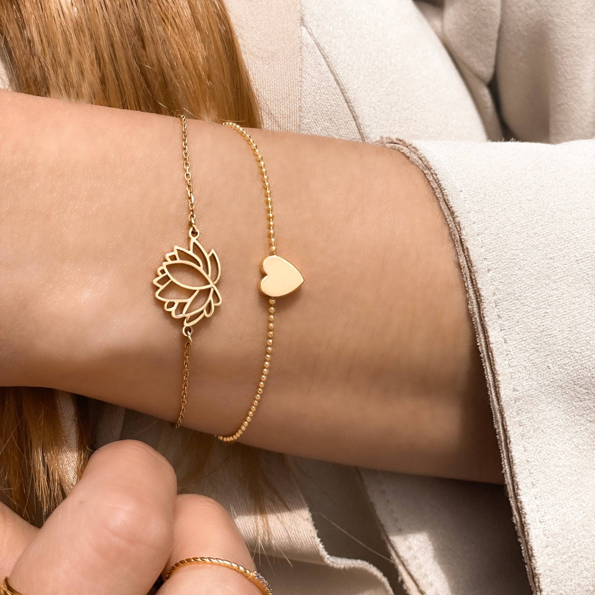 Lotus-Heart Bracelet - Image 3